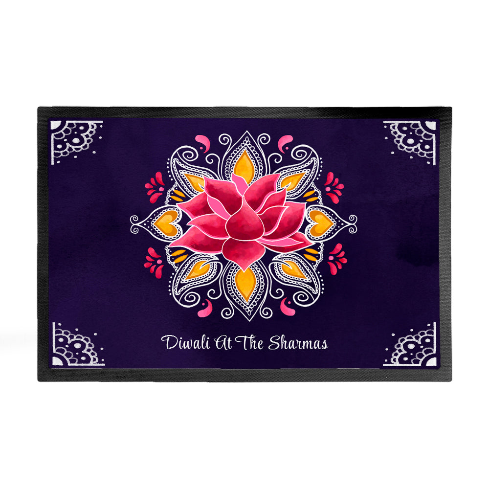 Personalised Diwali Rangoli Decoration Mat