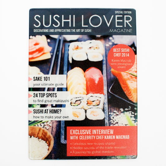 Sushi Lover Magazine, Personalised Glass Chopping Board