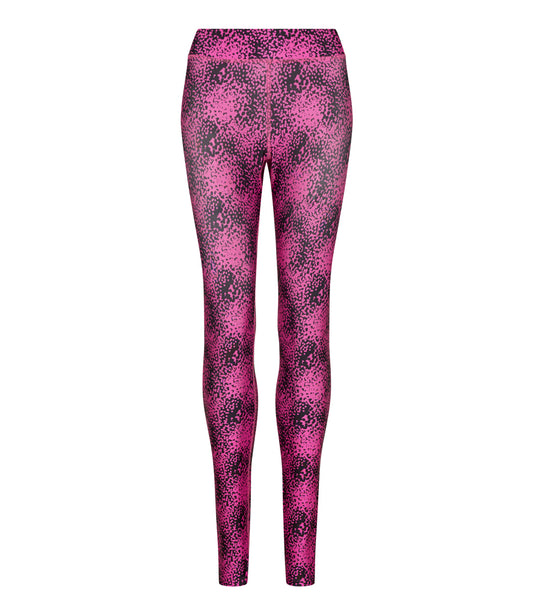 Speckled Pink Patterned Leggings for Women