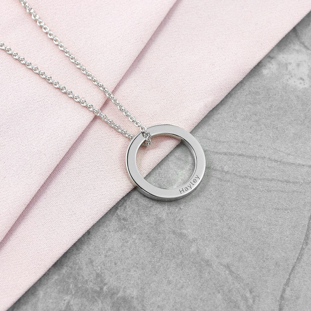 Personalised Family Ring Necklace