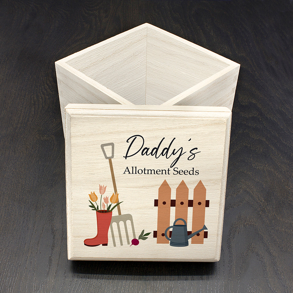 Personalised Allotment Seeds Box