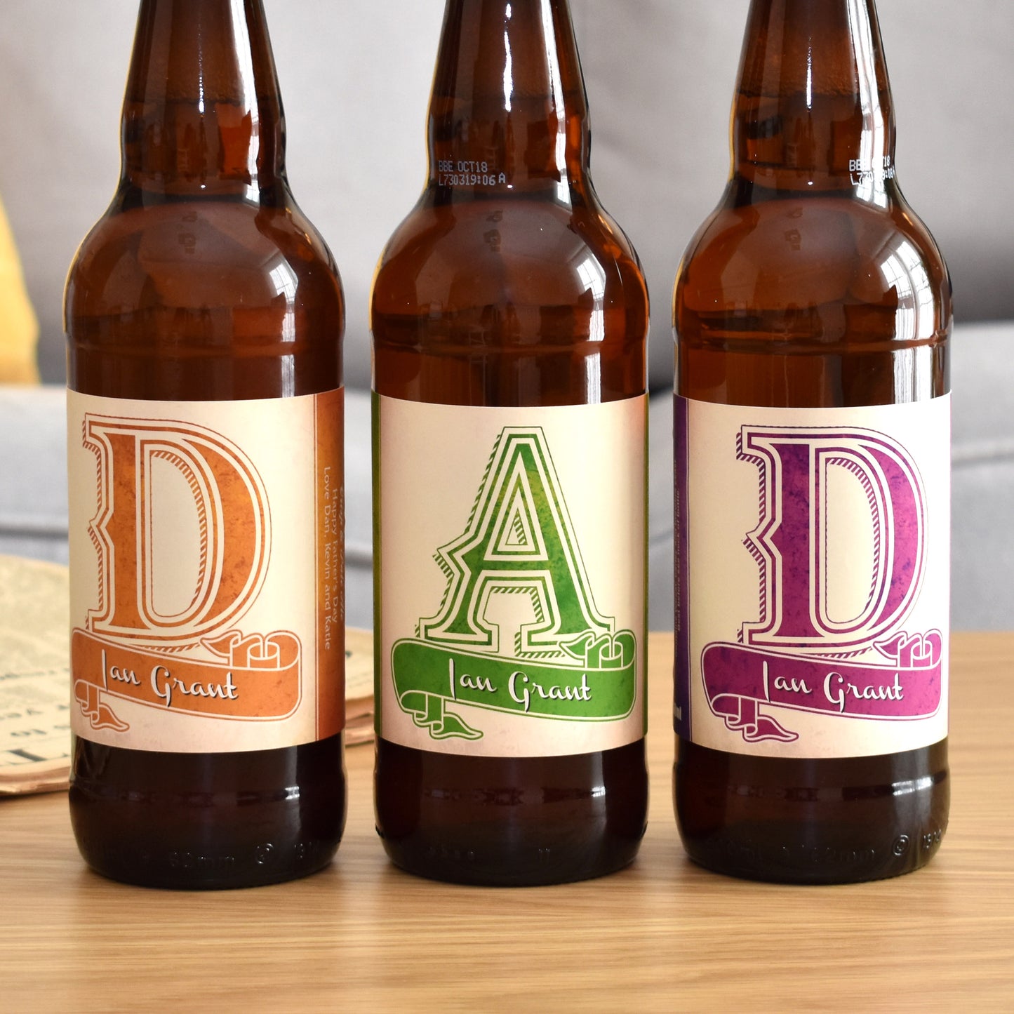 Personalised DAD 3 Beer Pack