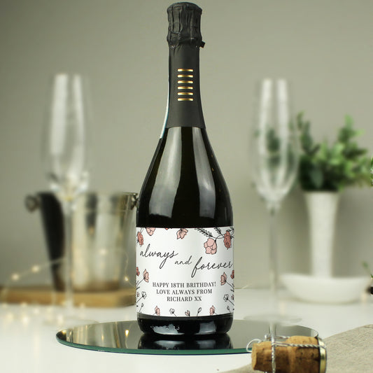 Always & Forever Personalised  Prosecco