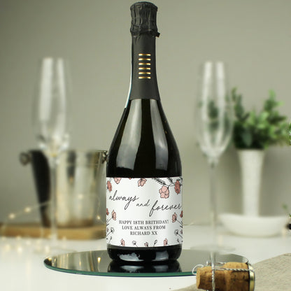 Always & Forever Personalised  Prosecco