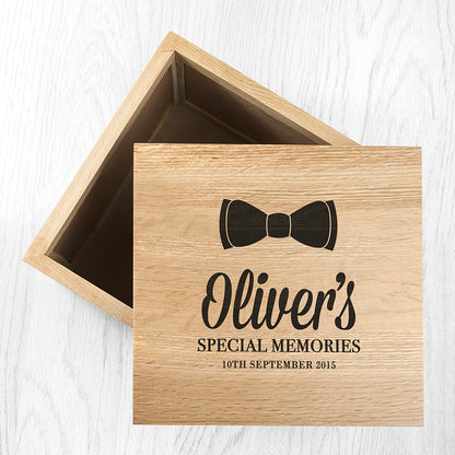 Baby's Special Memories Oak Photo Keepsake Box