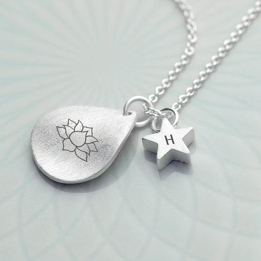 Personalised Diwali Lotus Necklace