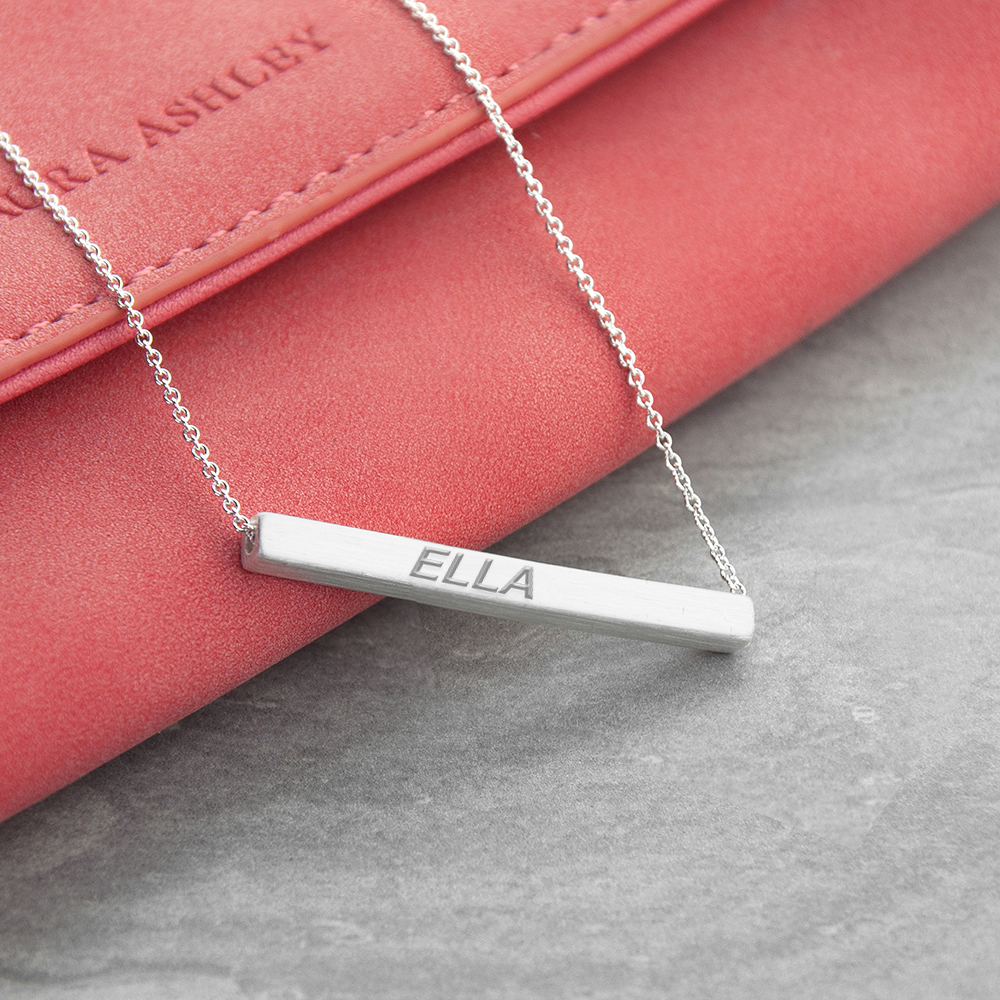 Ella Name Necklace Bar Design