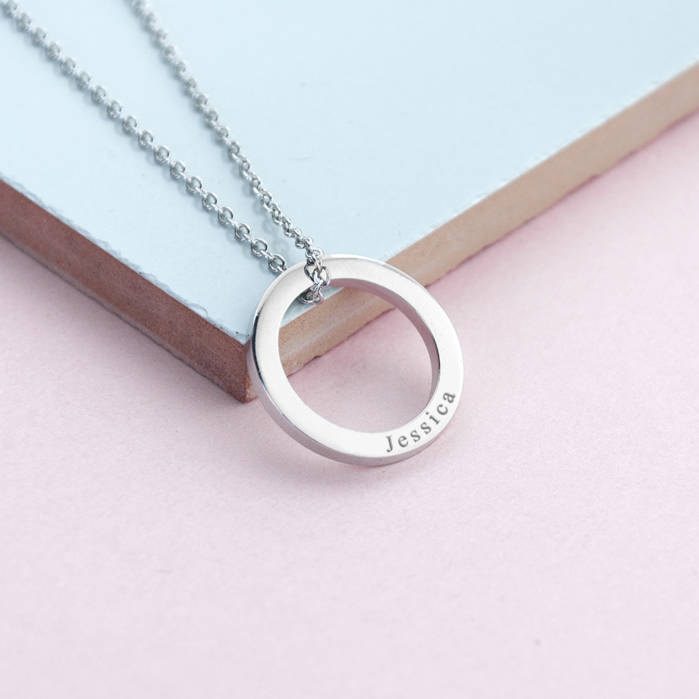 Jessica Name Necklace Ring Design