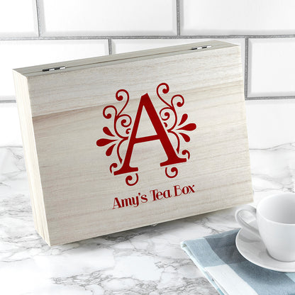 'Love Chai' Tea Box With Initial