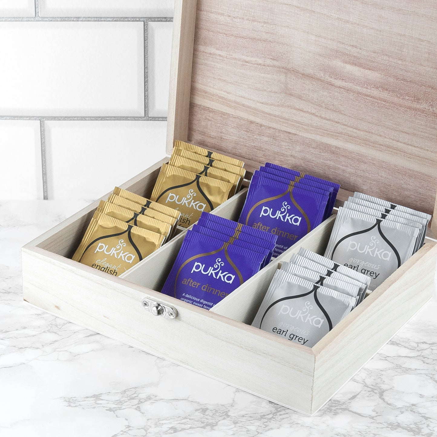 Time For a Break! Blooming Beautiful Personalised Wooden Tea Box