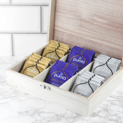 Time For a Break! Blooming Beautiful Personalised Wooden Tea Box