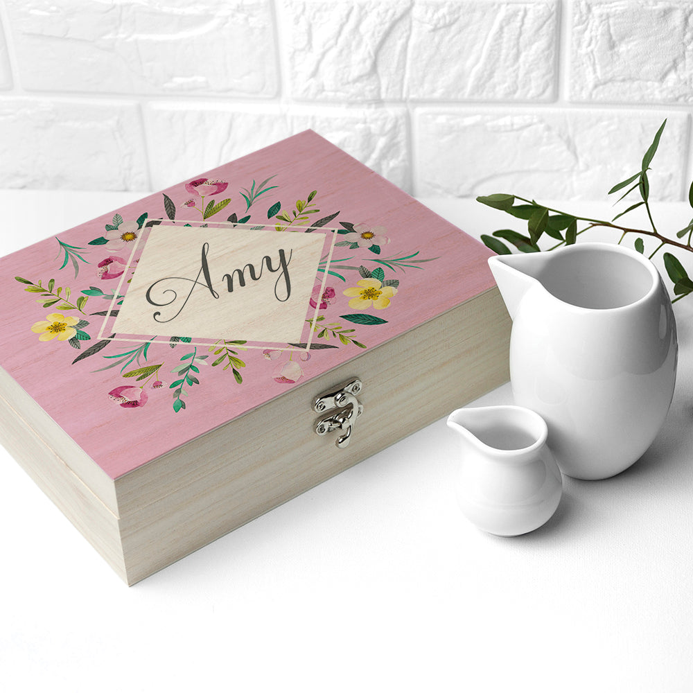 Personalised Botanical Mother's Day Tea Box