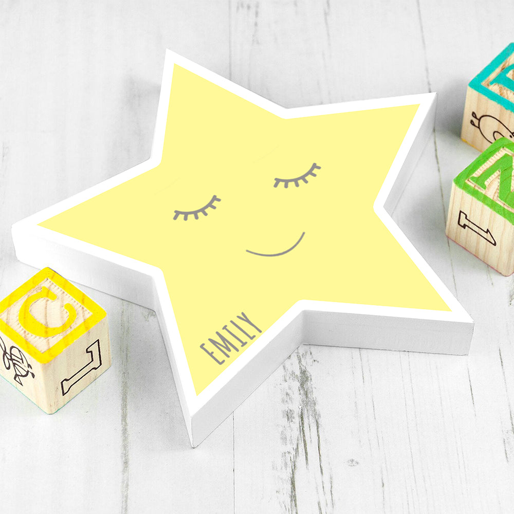 Personalised Smiling Star Trinket Box
