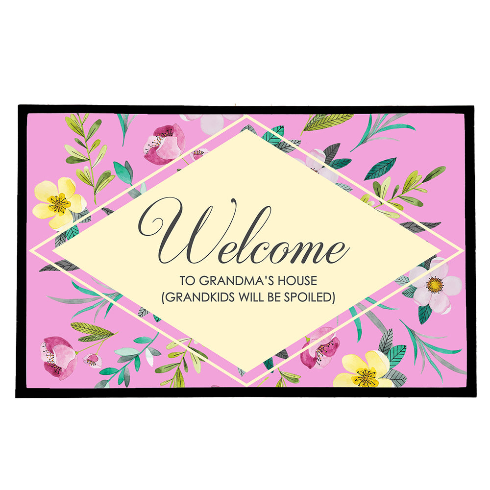 Personalised Floral Doormat