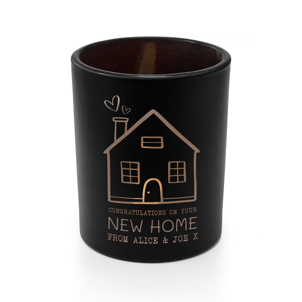 Personalised New Home Candle Holder