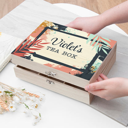 Personalised Botanical Tea Box