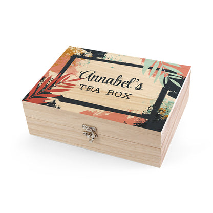 Personalised Botanical Tea Box