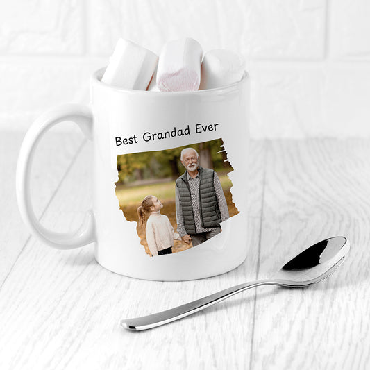 Personalised Best Grandad Photo Mug