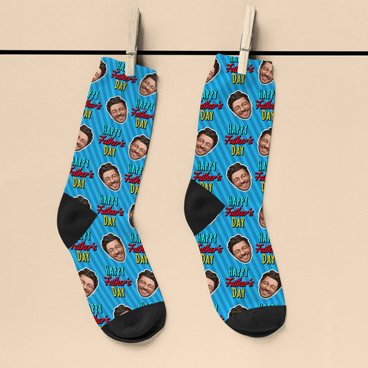 Personalised Father's Day Face Photo Socks