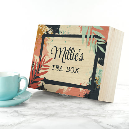 Personalised Botanical Tea Box