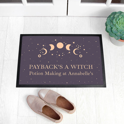 Personalised Celestial Moon Phase Indoor Doormat