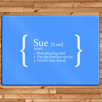 Personalised Definition Glass Chopping Board