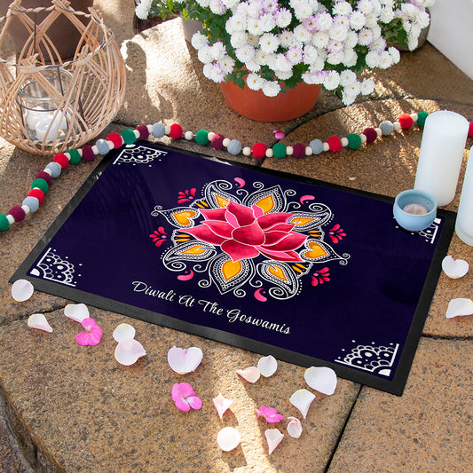 Personalised Diwali Rangoli Decoration Mat