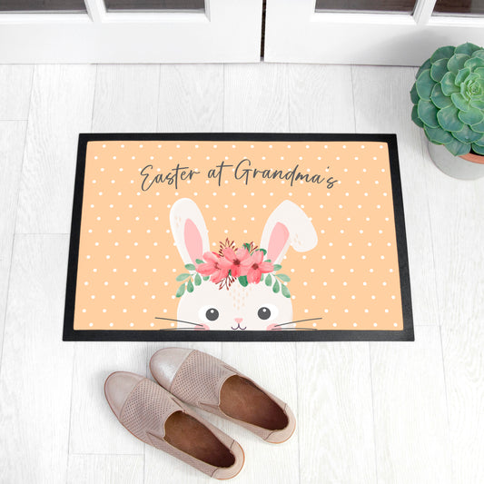 Personalised Easter Rabbit Indoor Doormat