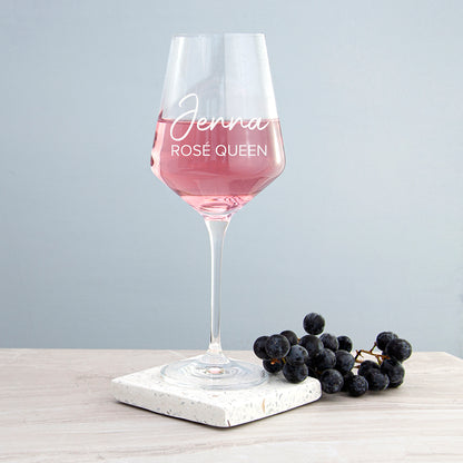Personalised Elegance Wine Glass