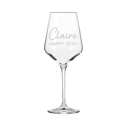 Personalised Elegance Wine Glass