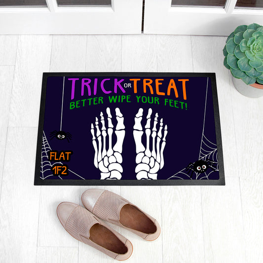 Personalised Halloween Trick or Treat Indoor Doormat