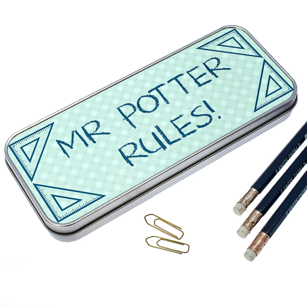 Personalised My Teacher Rules Pencil Case