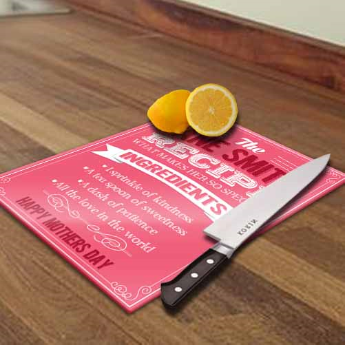 Personalised Recipe of Mum Chopping Board