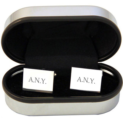 Personalised Rectangular Cufflinks