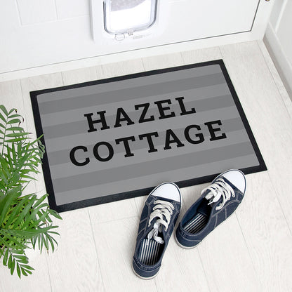 Personalised Striped Doormat