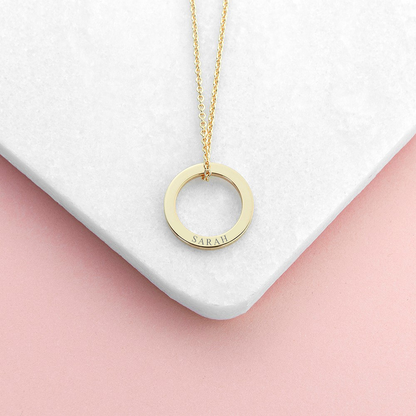 Sarah Name Necklace Ring Design