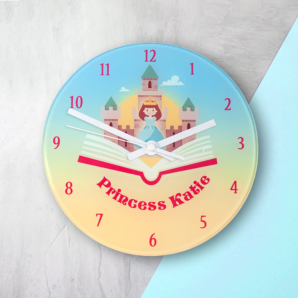 Storybook Princess Personalised Wall Clock