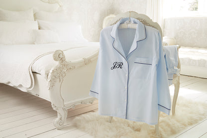 Personalised Blue Cotton Pyjamas