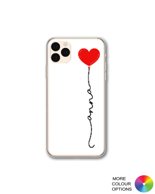 Personalised Heart Balloon Phone Case - iPhone