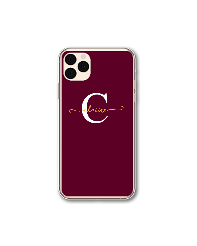 Personalised Big initial Phone Case -  iPhone