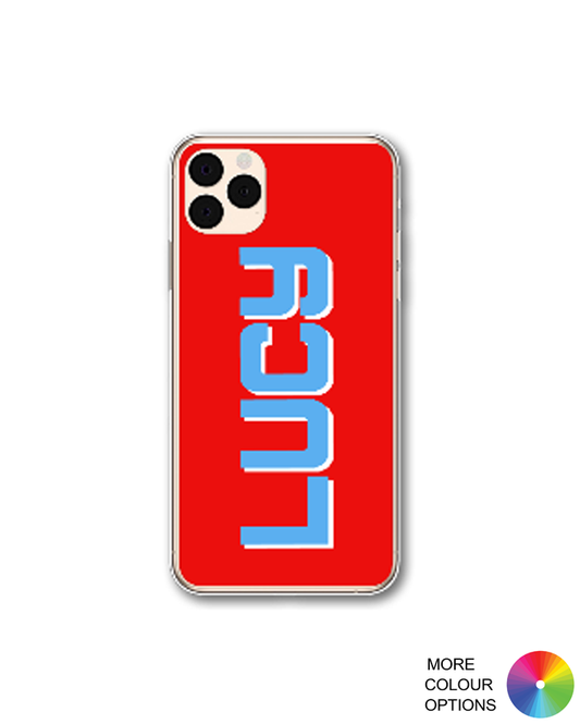 Personalised Contrast Phone Case - iPhone