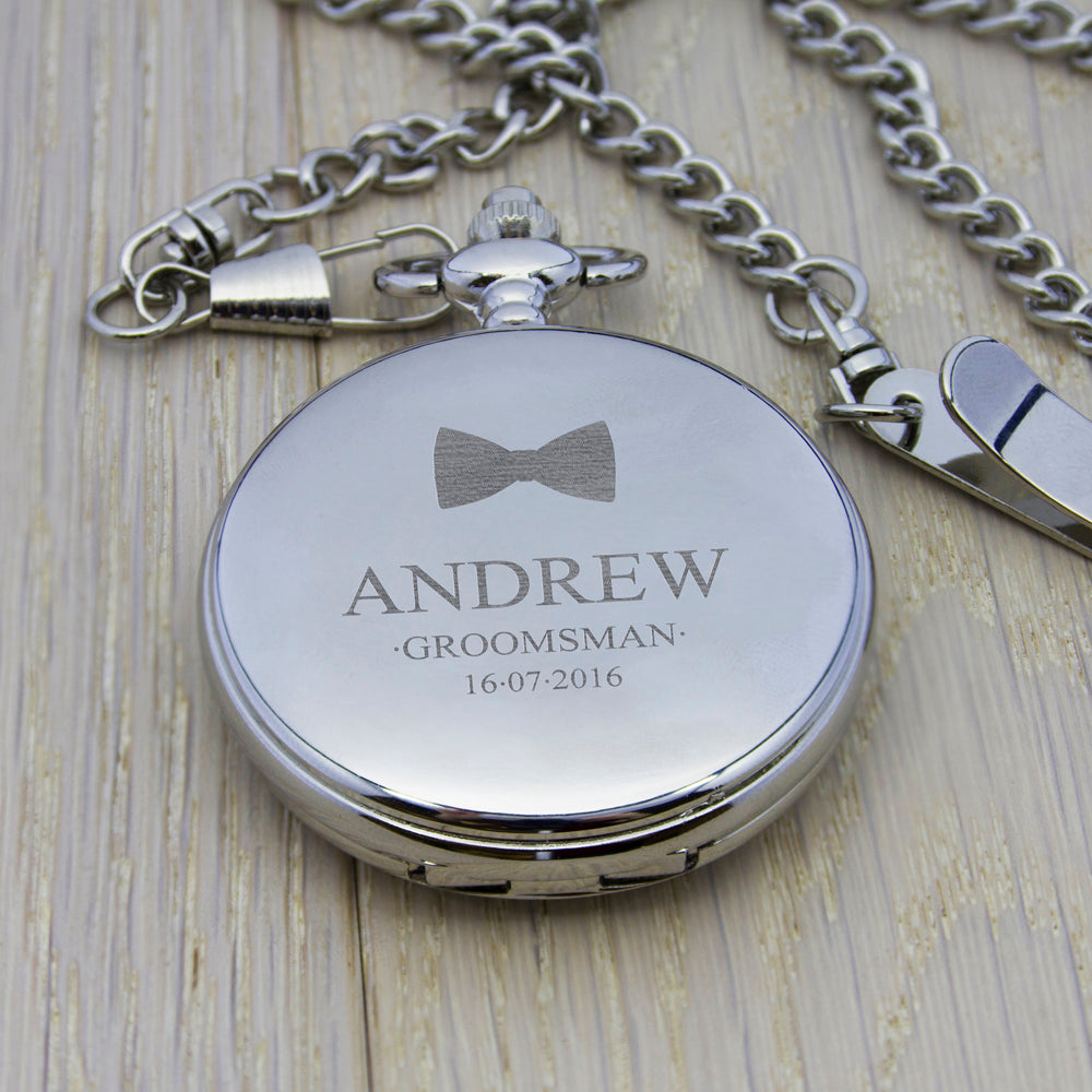 Personalised Groomsman Icon Collection Pocket Watch