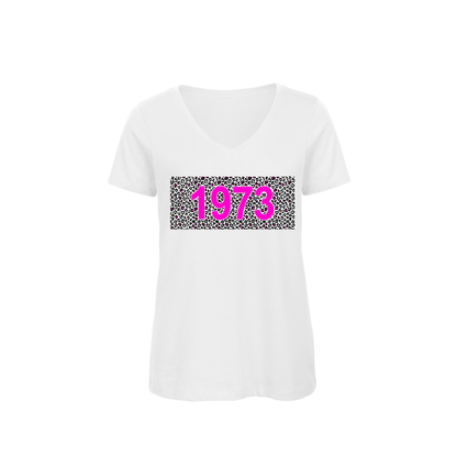 Personalised Leopard Print Year T-Shirt