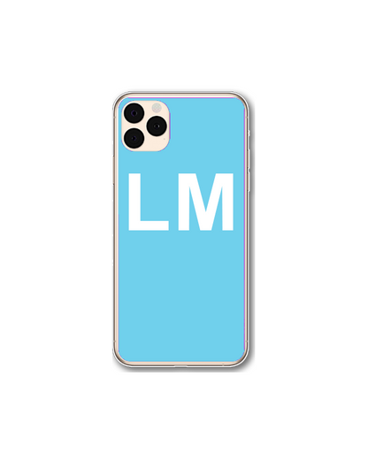 Light Blue Personalised Phone Case - iPhone