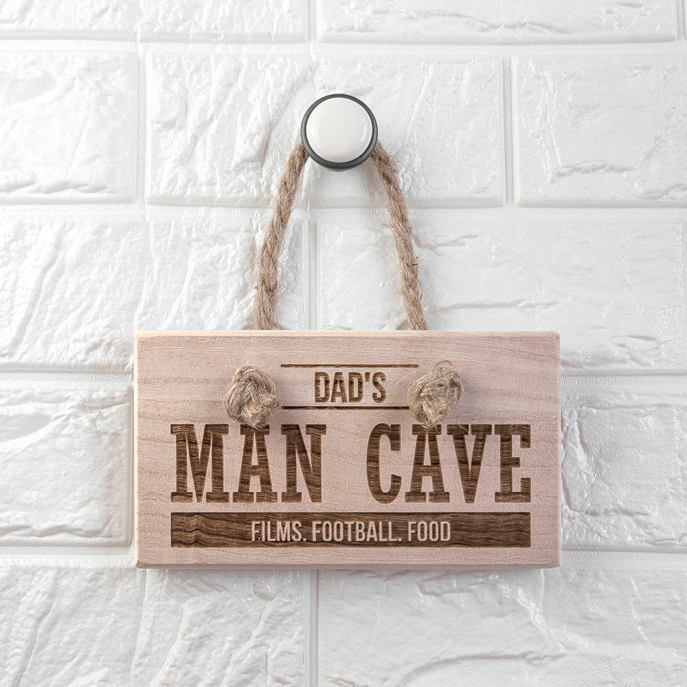 Personalised MAN CAVE Wooden Sign