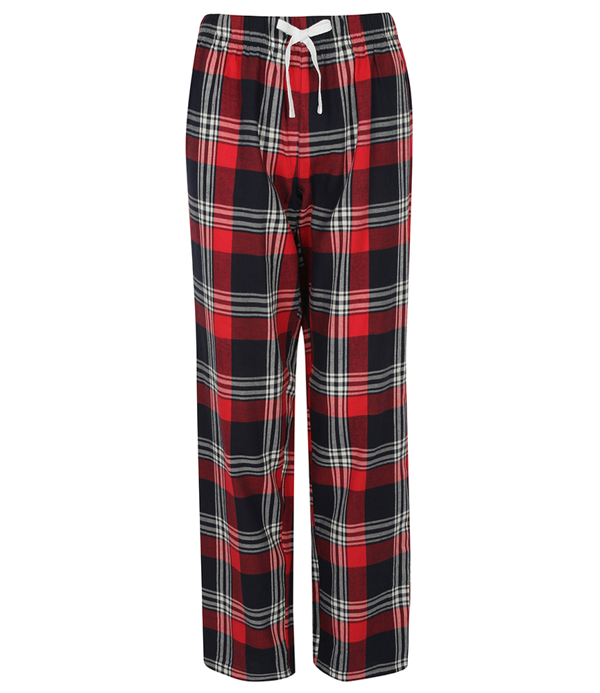Check Lounge Pants - Red & Navy