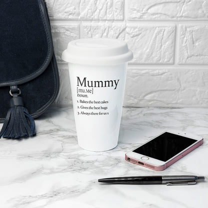 Personalised Ceramic Travel Mug - Definition