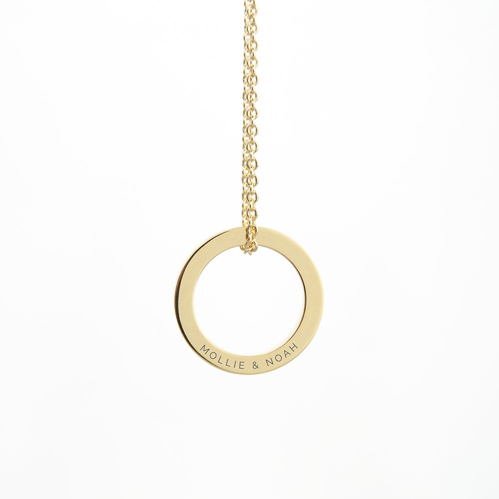 Personalised Ring Necklace - Silver/Gold/Rose Gold