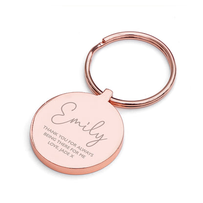 Personalised Special Person Round Keyring