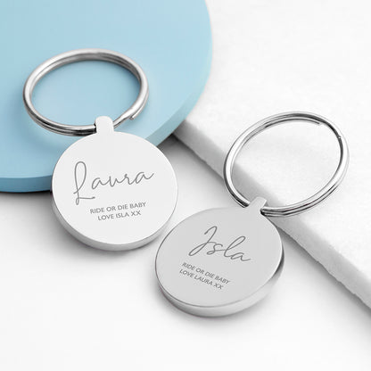 Personalised Special Person Round Keyring